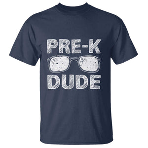 First Day of Preschool T Shirt Pre-K Dude, Back to School Gift TS01 Navy Print Your Wear