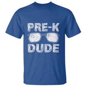 First Day of Preschool T Shirt Pre-K Dude, Back to School Gift TS01 Royal Blue Print Your Wear