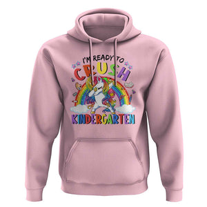 Kids Girl Crush Kindergarten Hoodie First Day Back to School TS01 Light Pink Print Your Wear