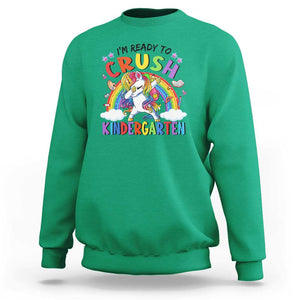 Kids Girl Crush Kindergarten Sweatshirt First Day Back to School TS01 Irish Green Print Your Wear