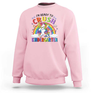 Kids Girl Crush Kindergarten Sweatshirt First Day Back to School TS01 Light Pink Print Your Wear