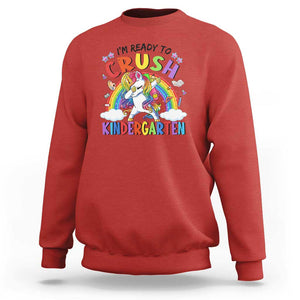 Kids Girl Crush Kindergarten Sweatshirt First Day Back to School TS01 Red Print Your Wear