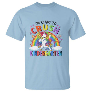 Kids Girl Crush Kindergarten T Shirt First Day Back to School TS01 Light Blue Print Your Wear