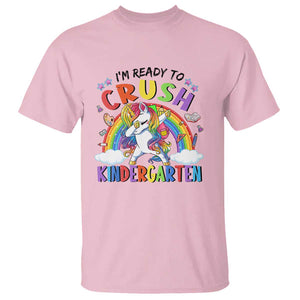 Kids Girl Crush Kindergarten T Shirt First Day Back to School TS01 Light Pink Print Your Wear