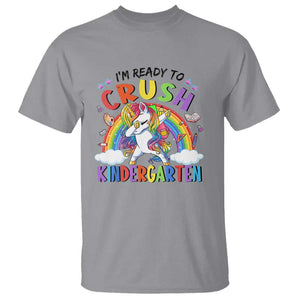 Kids Girl Crush Kindergarten T Shirt First Day Back to School TS01 Sport Gray Print Your Wear