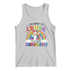 Ready to Crush Kindergarten Cute Girls Tank Top First Day Back to School TS01 Ash Print Your Wear