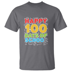 Happy 100 Days T Shirt 100th Day of School Celebration TS01 Charcoal Print Your Wear