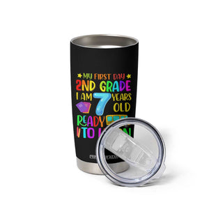My First Day of 2nd Grade Tumbler Cup Ready to Learn Back to School TS01 Print Your Wear