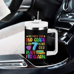 My First Day of 2nd Grade Tumbler With Handle Ready to Learn Back to School TS01 Print Your Wear