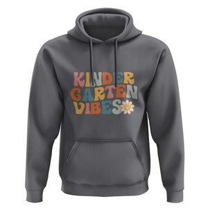 Retro Kindergarten Vibes Hoodie Kinder Crew, First Day of School TS01 Charcoal Print Your Wear