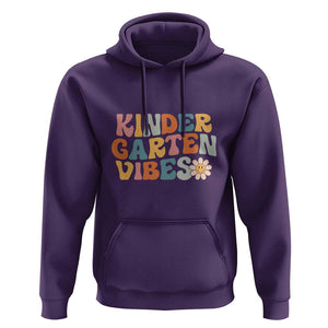 Retro Kindergarten Vibes Hoodie Kinder Crew, First Day of School TS01 Purple Print Your Wear