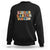 Retro Kindergarten Vibes Sweatshirt Kinder Crew, First Day of School TS01 Black Print Your Wear