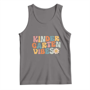Retro Kindergarten Vibes Tank Top Cute Kinder Crew First Day of School TS01 Deep Heather Print Your Wear