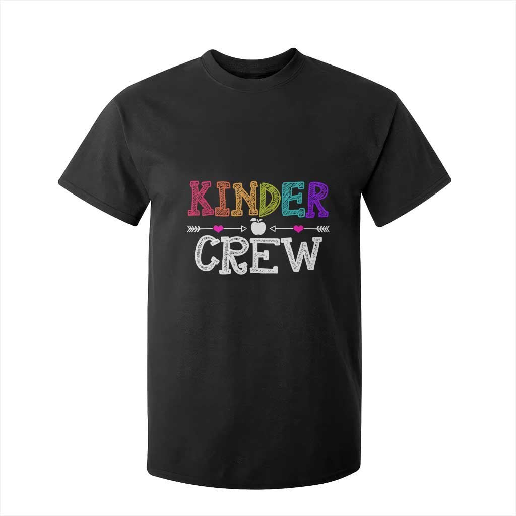 Kinder Crew Funny Kindergarten T Shirt For Kid Teacher and Student Back to School TS01 Black Print Your Wear