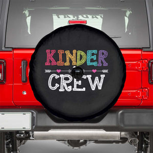 Kinder Crew Funny Kindergarten Spare Tire Cover Teacher and Student Back to School TS01 Black Print Your Wear
