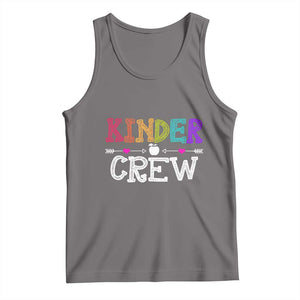 Kinder Crew Funny Kindergarten Tank Top Teacher and Student Back to School TS01 Deep Heather Print Your Wear
