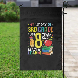 Hello 3rd Grade Garden Flag Boys and Girls First Day Back to School Gift TS01 Print Your Wear