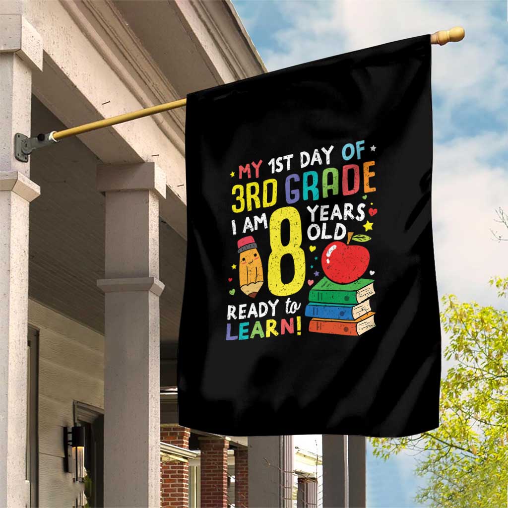 Hello 3rd Grade Garden Flag Boys and Girls First Day Back to School Gift TS01 Print Your Wear