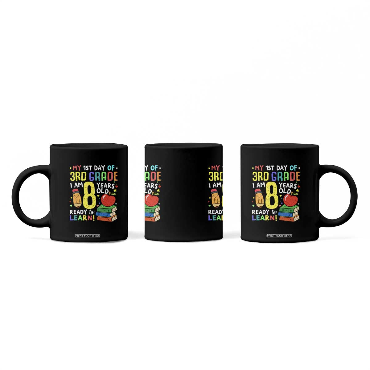 Hello 3rd Grade Coffee Mug Boys and Girls First Day Back to School Gift TS01 Print Your Wear