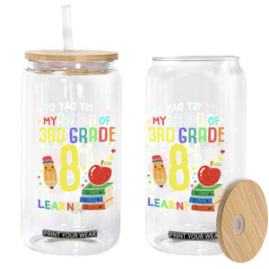 Hello 3rd Grade Glass Can Boys and Girls First Day Back to School Gift TS01 Print Your Wear