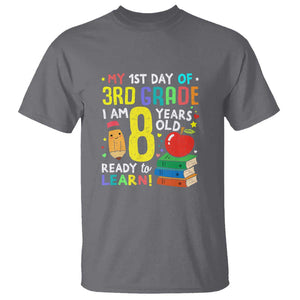 3rd Grade Back to School T Shirt Boys and Girls First Day Gift TS01 Charcoal Print Your Wear