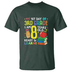 3rd Grade Back to School T Shirt Boys and Girls First Day Gift TS01 Dark Forest Green Print Your Wear