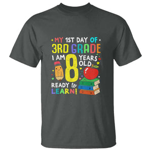 3rd Grade Back to School T Shirt Boys and Girls First Day Gift TS01 Dark Heather Print Your Wear