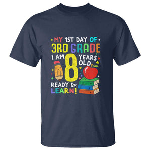 3rd Grade Back to School T Shirt Boys and Girls First Day Gift TS01 Navy Print Your Wear