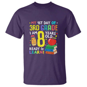 3rd Grade Back to School T Shirt Boys and Girls First Day Gift TS01 Purple Print Your Wear