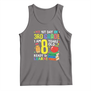 Hello 3rd Grade Tank Top Boys and Girls First Day Back to School Gift TS01 Deep Heather Print Your Wear