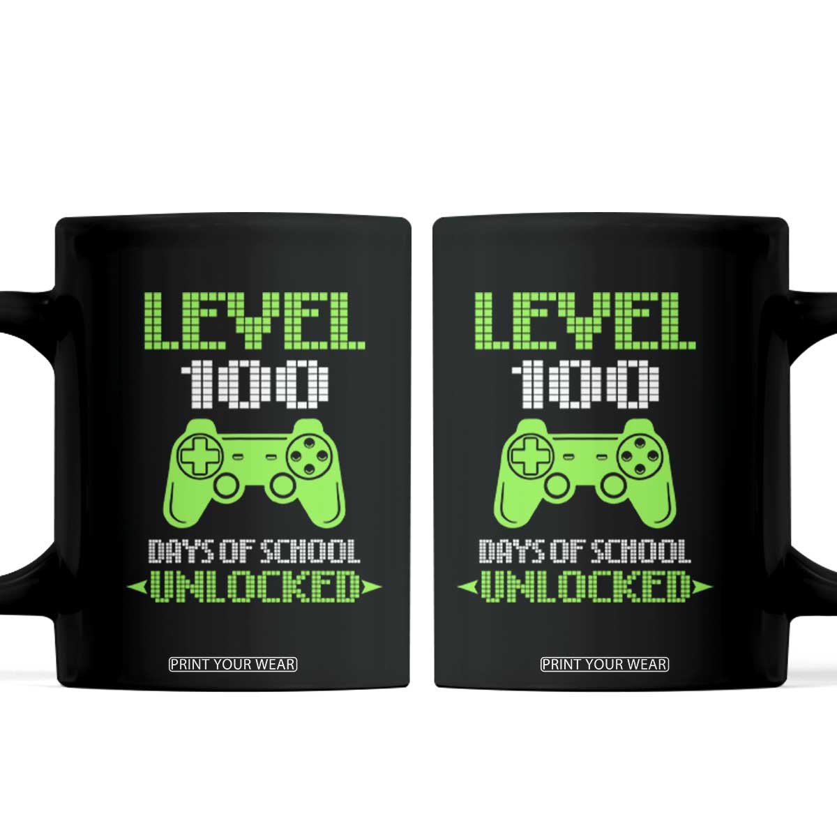 100 Days of School Smarter Coffee Mug Cool 100th Day Celebration Gift TS01 Black Print Your Wear