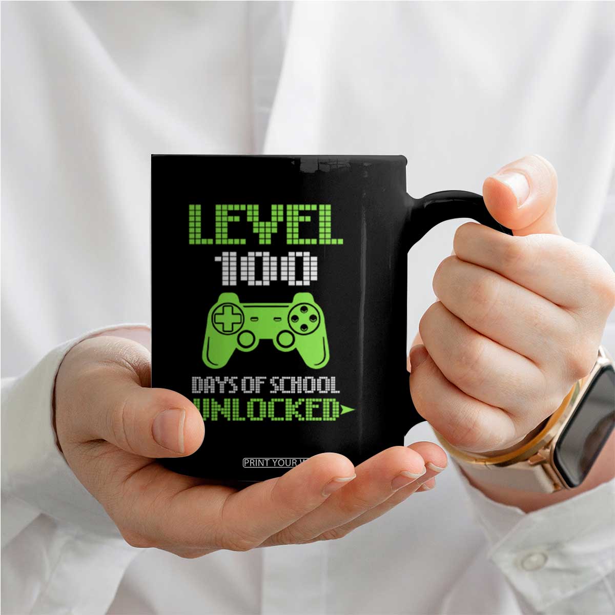 100 Days of School Smarter Coffee Mug Cool 100th Day Celebration Gift TS01 Print Your Wear