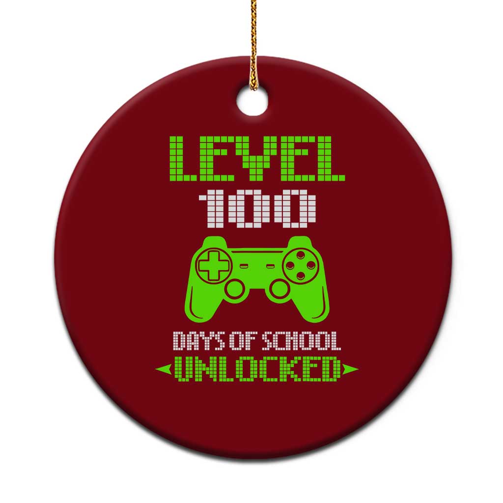 100 Days of School Smarter Ceramic Ornament Cool 100th Day Celebration Gift TS01 1pc Red Print Your Wear