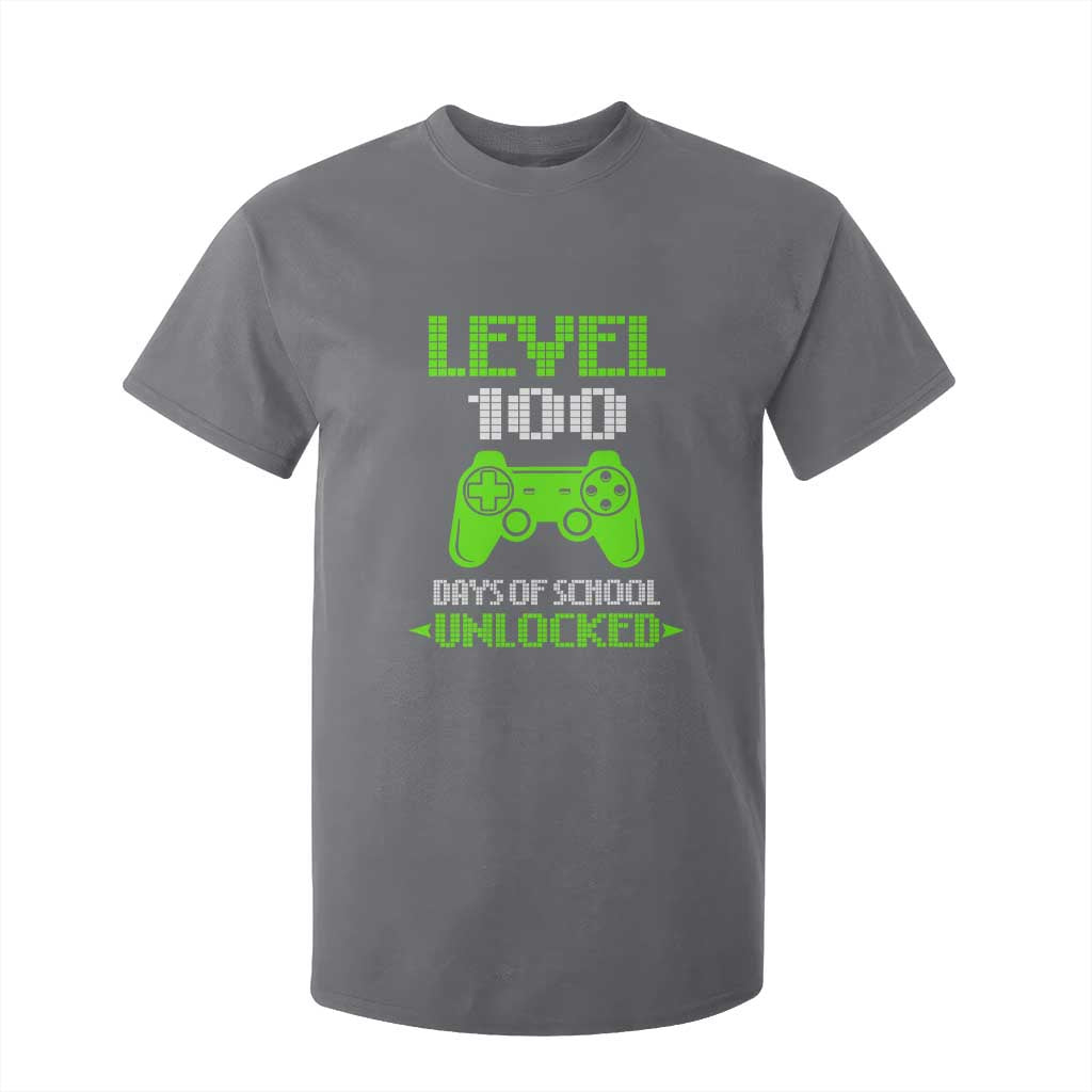 100 Days of School Smarter T Shirt For Kid Cool 100th Day Celebration Gift TS01 Charcoal Print Your Wear