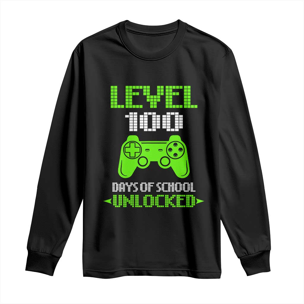 100 Days of School Smarter Long Sleeve Shirt Cool 100th Day Celebration Gift TS01 Black Print Your Wear