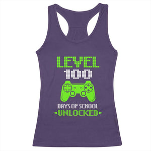 100 Days of School Smarter Racerback Tank Top Cool 100th Day Celebration Gift TS01 Purple Print Your Wear