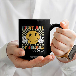 First Day of School Vibes Coffee Mug Aesthetic Back to School Teacher Student TS01 Print Your Wear