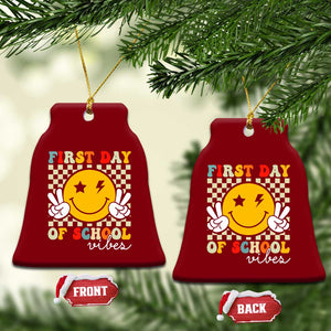 First Day of School Vibes Ceramic Ornament Aesthetic Back to School Teacher Student TS01 Print Your Wear