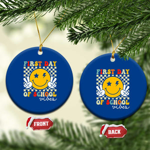 First Day of School Vibes Ceramic Ornament Aesthetic Back to School Teacher Student TS01 1pc Blue Print Your Wear