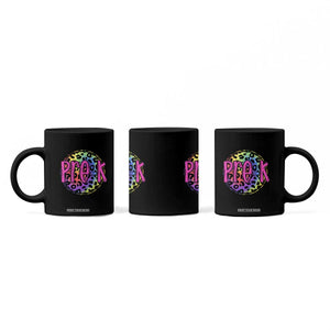 Pre-Kindergarten Neon Leopard Effect Printing Coffee Mug Wild About PreK Teacher Student Gift TS01 Print Your Wear