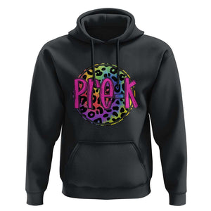 Pre-Kindergarten Neon Leopard Hoodie PreK Teacher 1st Day of School TS01 Black Print Your Wear