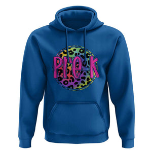 Pre-Kindergarten Neon Leopard Hoodie PreK Teacher 1st Day of School TS01 Royal Blue Print Your Wear