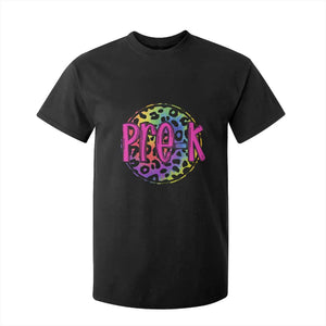 Pre-Kindergarten Neon Leopard Effect Printing T Shirt For Kid Wild About PreK Teacher Student Gift TS01 Black Print Your Wear