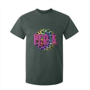 Pre-Kindergarten Neon Leopard Effect Printing T Shirt For Kid Wild About PreK Teacher Student Gift TS01 Dark Forest Green Print Your Wear