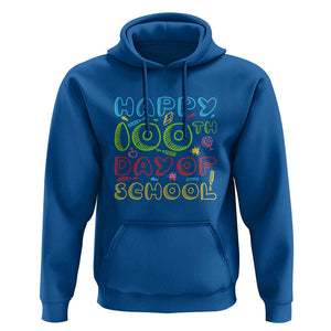 Happy 100 Days of School Hoodie 100th Day Celebration TS01 Royal Blue Print Your Wear