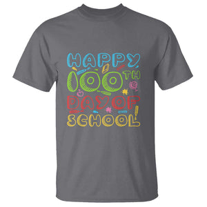 Happy 100 Days of School T Shirt 100th Day Celebration TS01 Charcoal Print Your Wear