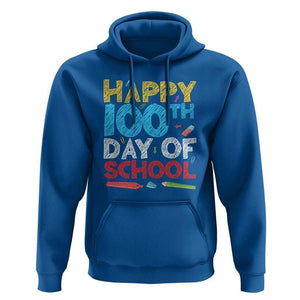 100 Days of School Celebration Hoodie Happy 100th Day TS01 Royal Blue Print Your Wear