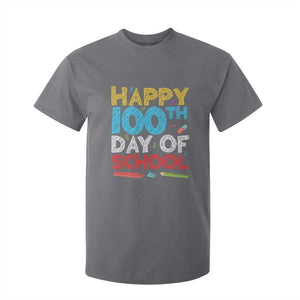 100 Days of School Celebration T Shirt For Kid Happy 100th Day Student Teacher Gift TS01 Charcoal Print Your Wear