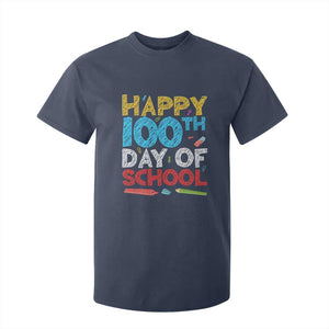100 Days of School Celebration T Shirt For Kid Happy 100th Day Student Teacher Gift TS01 Navy Print Your Wear