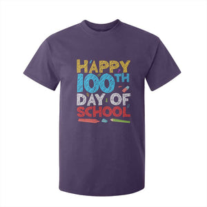 100 Days of School Celebration T Shirt For Kid Happy 100th Day Student Teacher Gift TS01 Purple Print Your Wear